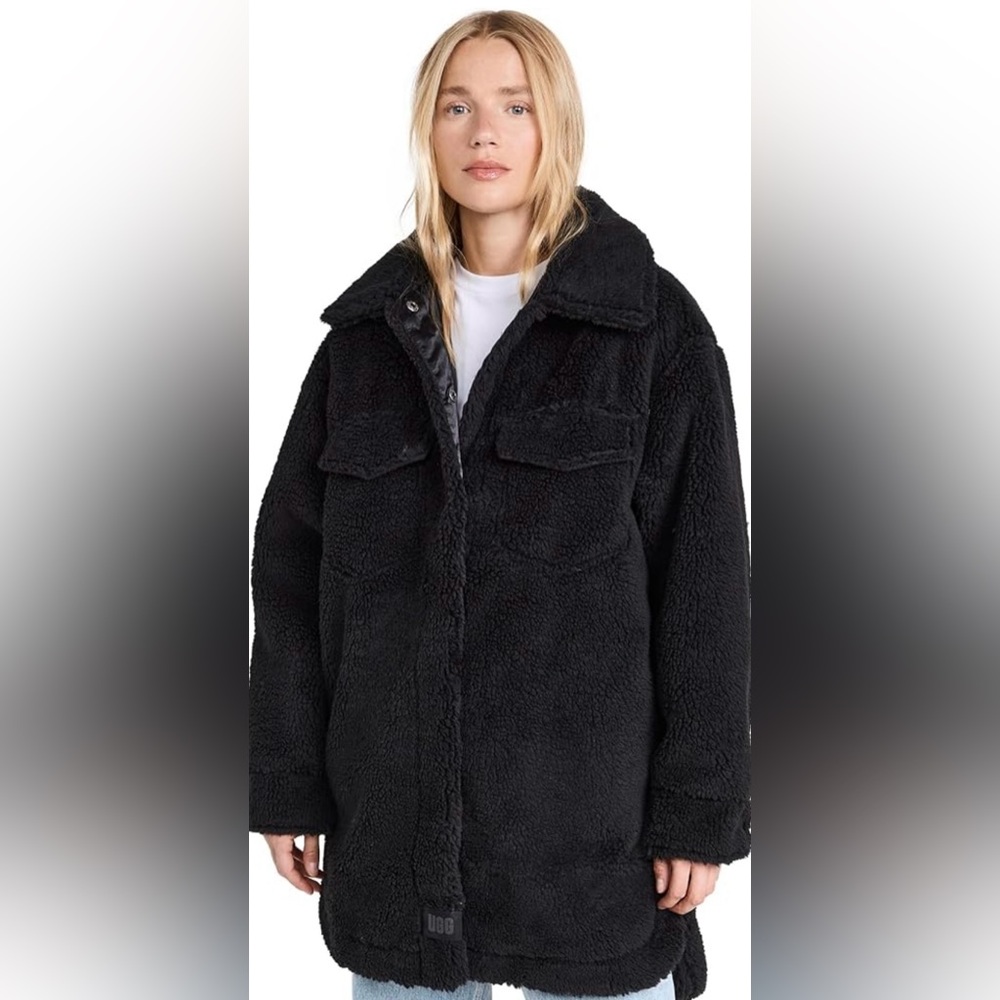 NWOT UGG Frankie Fluff Shirt Jacket Size Large - Picture 4 of 14